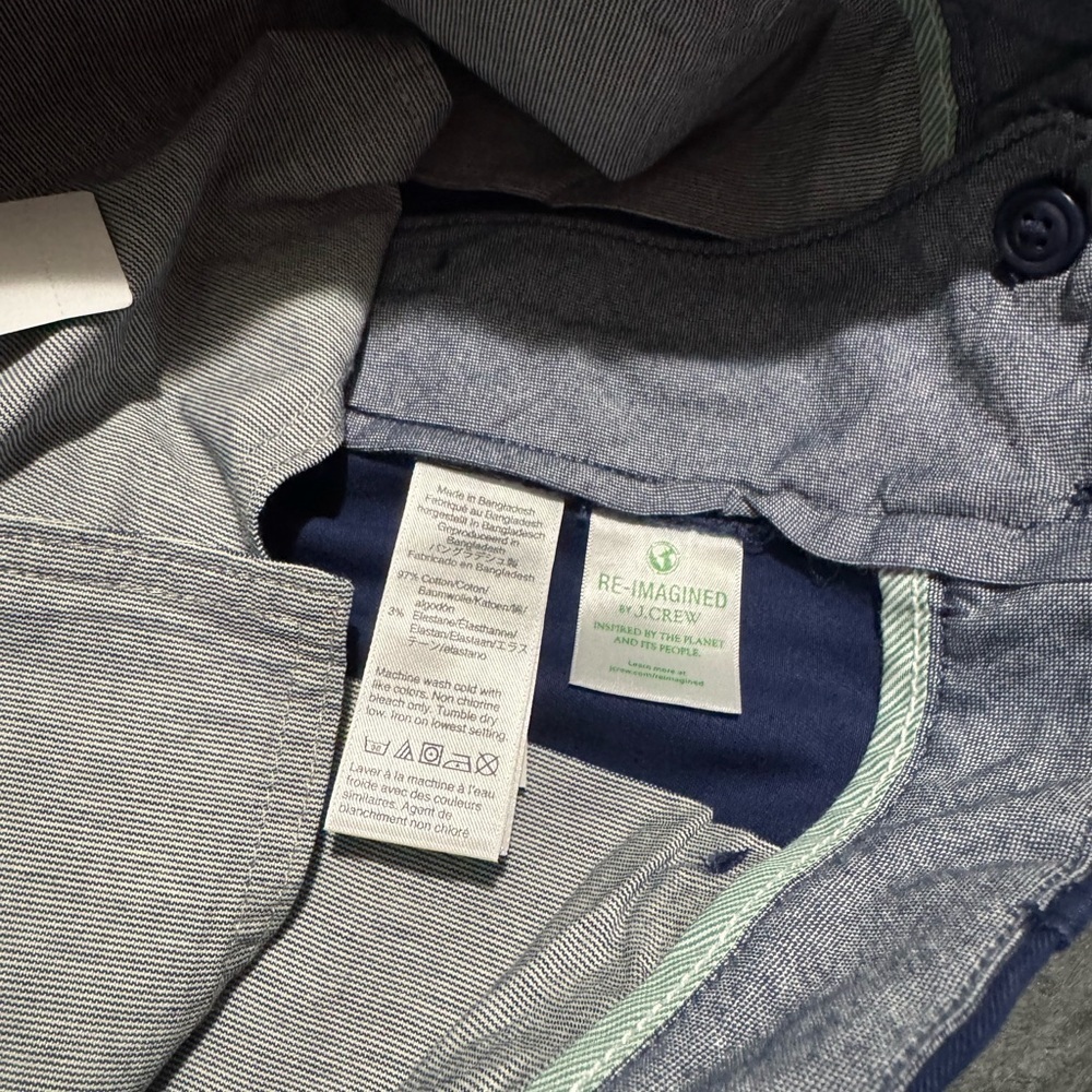 J. Crew Classic Blue Chinos NWT - Picture 6 of 7